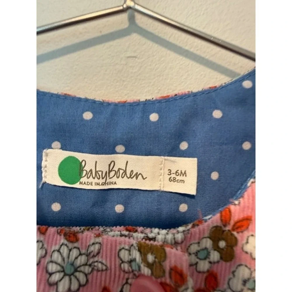 Baby Boden 3-6M Deer Pinnie EUC
